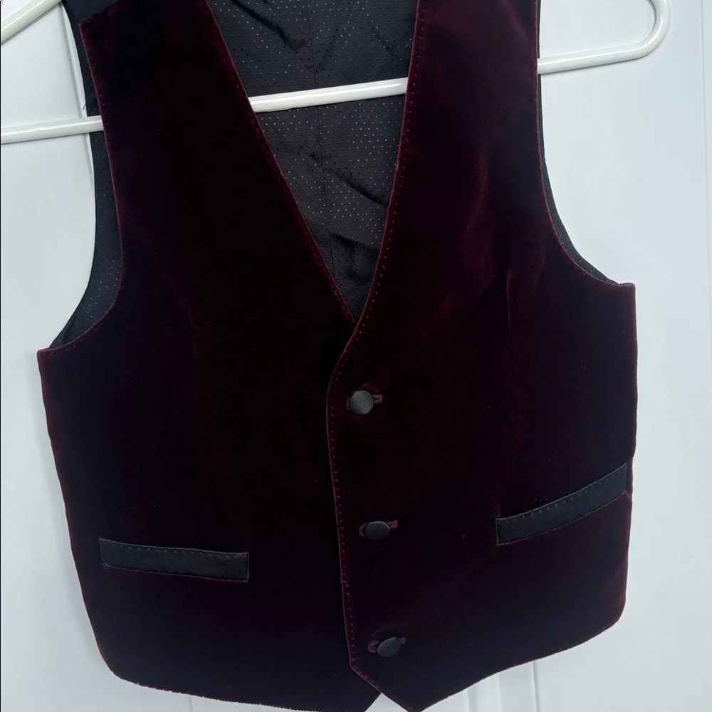 Dolce & Gabbana Kids Burgundy Vest - Picture 1 of 8